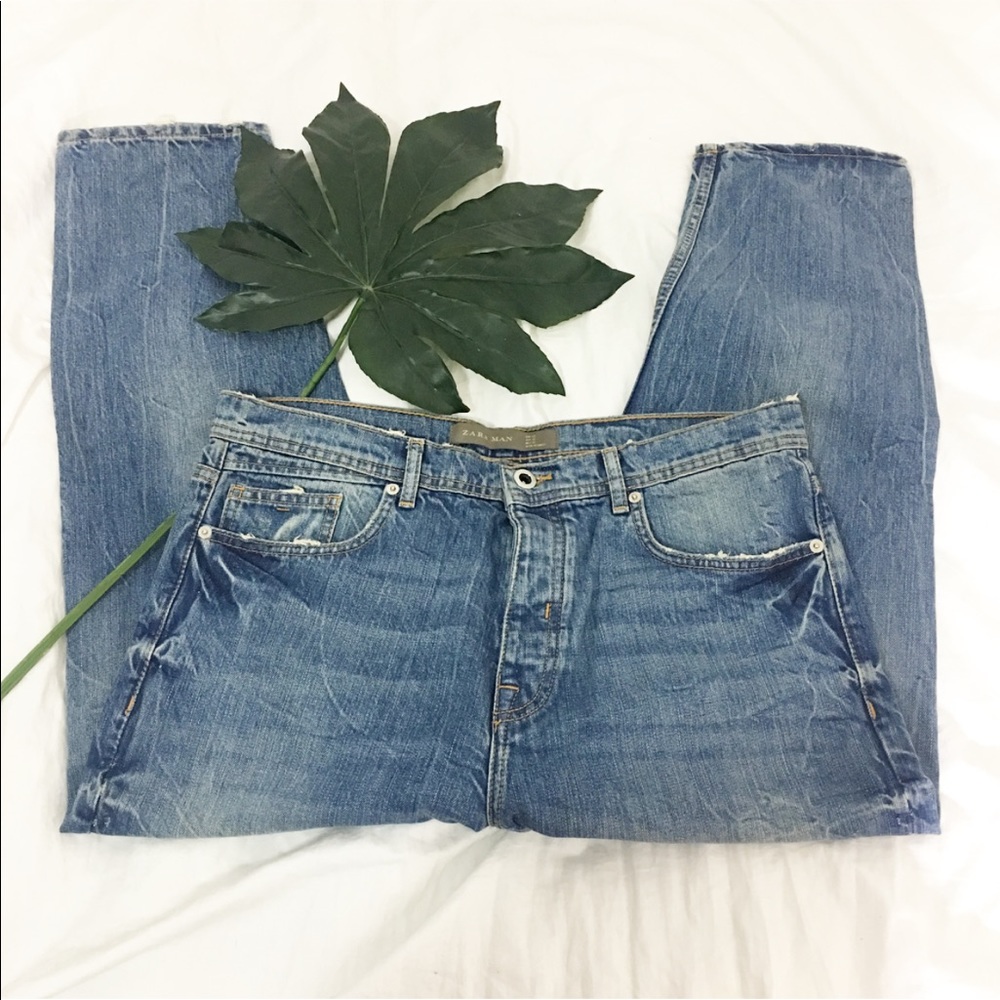 Zara destroy denim jeans